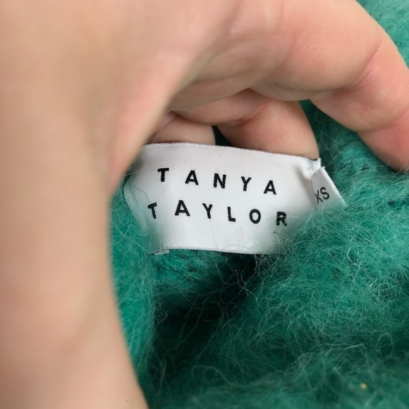 Tanya Taylor Bella Ombré Turtleneck Sweater Green XS - Picture 5 of 7